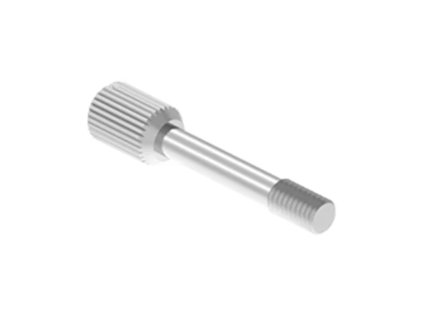 knurled screw, UNC 4-40, 24mm long, for D-SUB housing