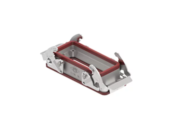 bulkhead mounting housing, size 77.27, 180 °C alu, 2 levers