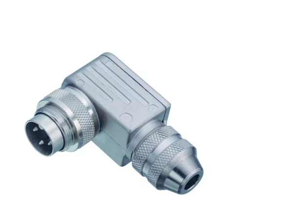 Male angled connector