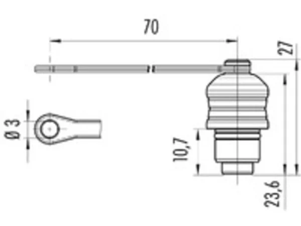 Protection cap for panel mount connectors