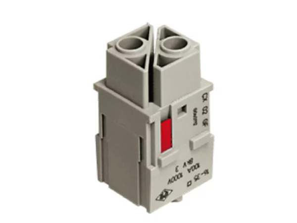female insert, MIXO, 2MU, 2p, crimp, 100A, 1000V, no.1-2