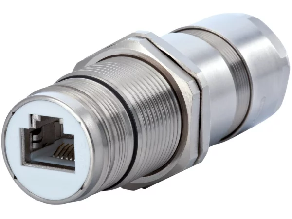 Single Hole Panel Connector with strain relief