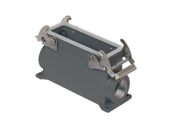 surface mounting housing, high, size 104.27, E-Xtreme alu, 2 levers, 1xM32 side