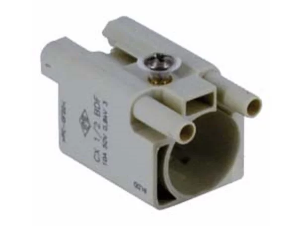 adaptor, size 21.21, crimp, for BUS+COAX insert CXBF, with 2 auxiliary 10A, 50V