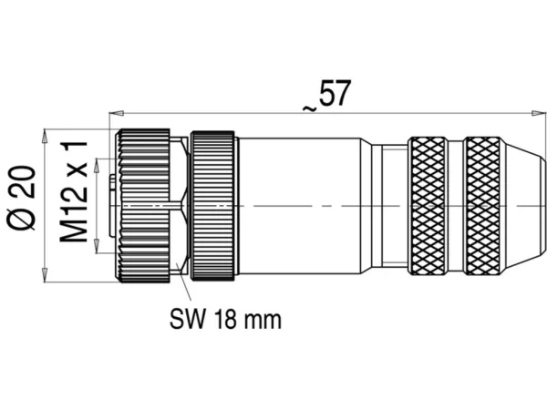 Female cable connector