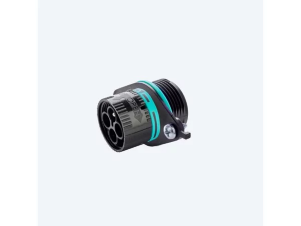 Mini plug connector panel-mounted, screw