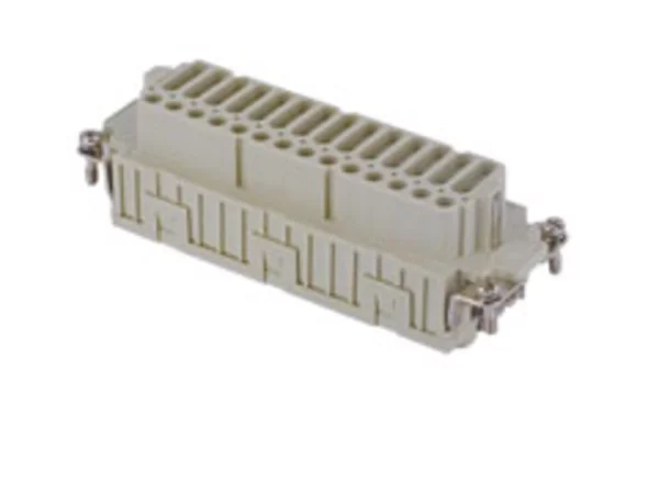 female insert, size 104.27, 42p+PE, silver, spring, 10A, 400V
