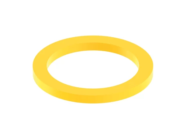 coding ring, for threaded thermoplastic and metal cable glands, M25 cable entry, yellow colour