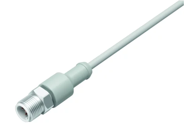 Male cable connector, moulded
