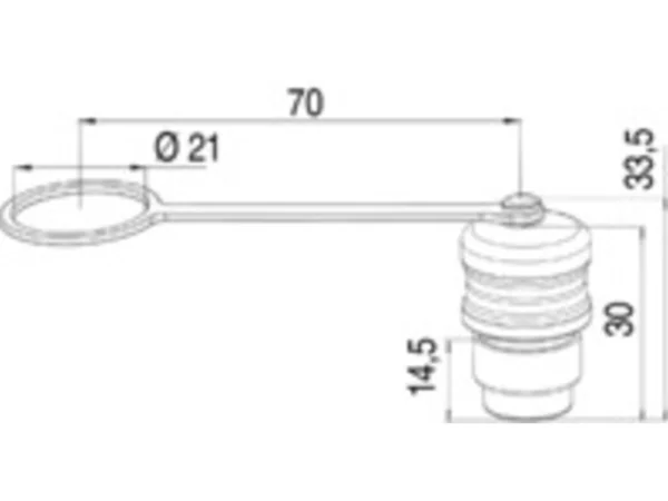 Protection cap for panel mount connectors