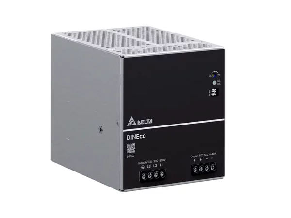 Power supply, 2,3Ph, 960W, DIN Rail, AC/DC, 24 Vdc, 40 A