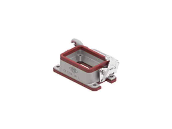 bulkhead mounting housing, size 44.27, 180 °C alu, 1 lever