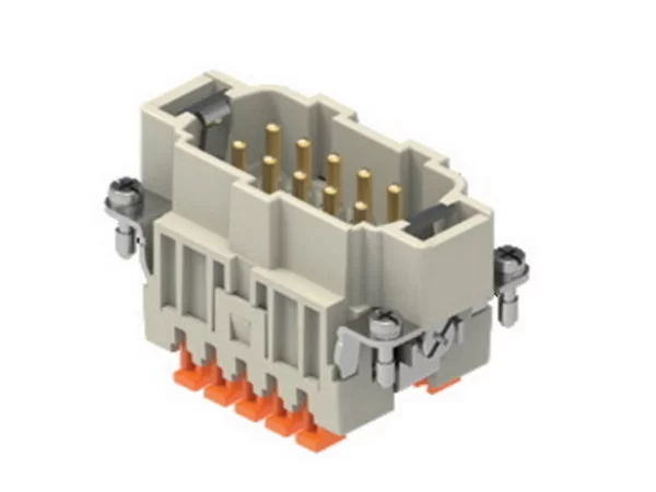male insert, size 57.27, 10p+PE, SQUICH, 16A, 500V, HNM