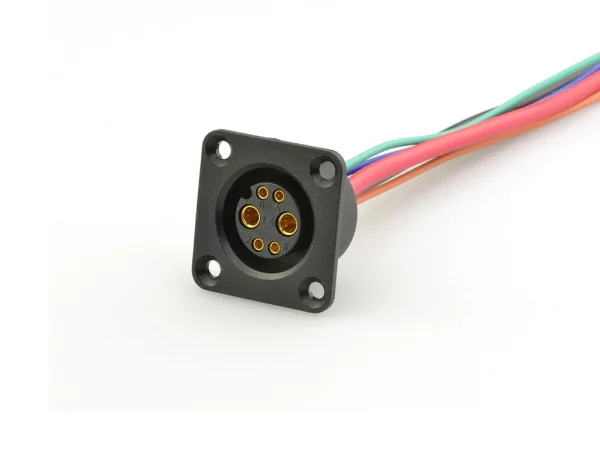 Battery female panel mount connector 36V code, no locking (push-on)