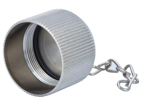 Brass protective cap with chain