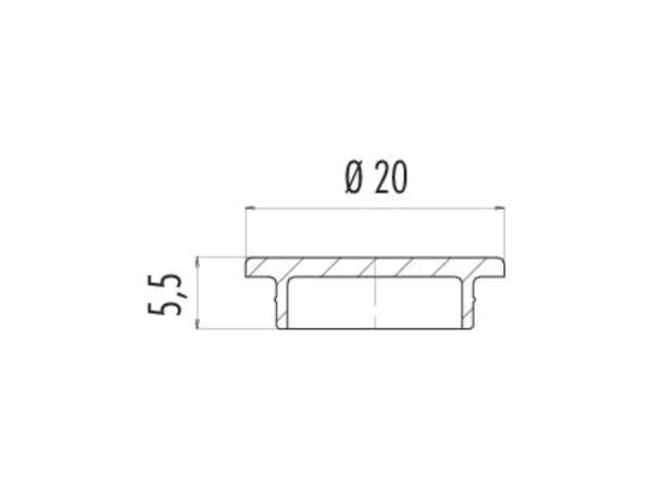 Protection cap for female panel mount connector