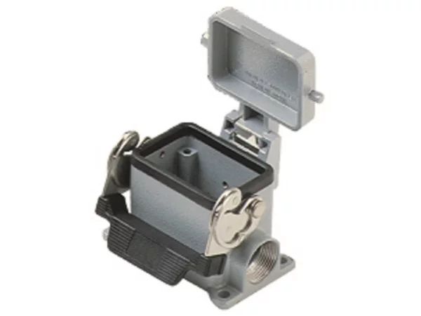 surface mounting housing, size 44.27, C-TYPE alu, 1 lever, 1xM20 side, cover metal