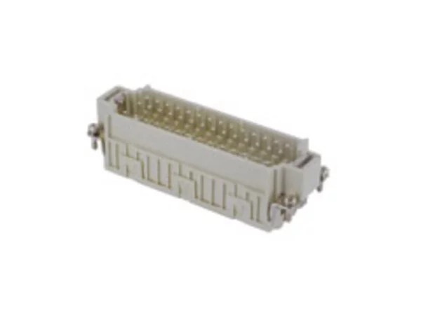 male insert, size 104.27, 42p+PE, silver, spring, 10A, 400V