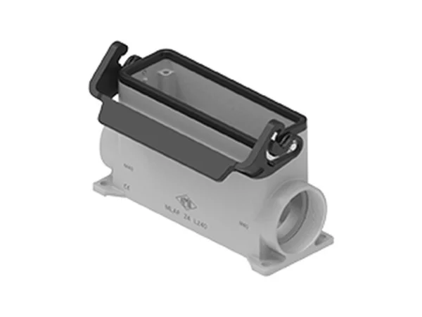 surface mounting housing, size 104.27, IL-BRID stainless steel, 1 lever, 1xM40 side