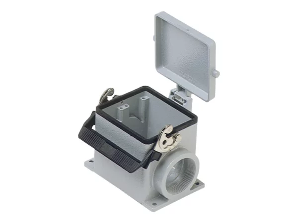 surface mounting housing, size 77.62, C-TYPE alu, 1 lever, 1xM40 side, cover metal