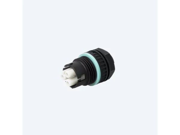 Mini socket connector panel-mounted