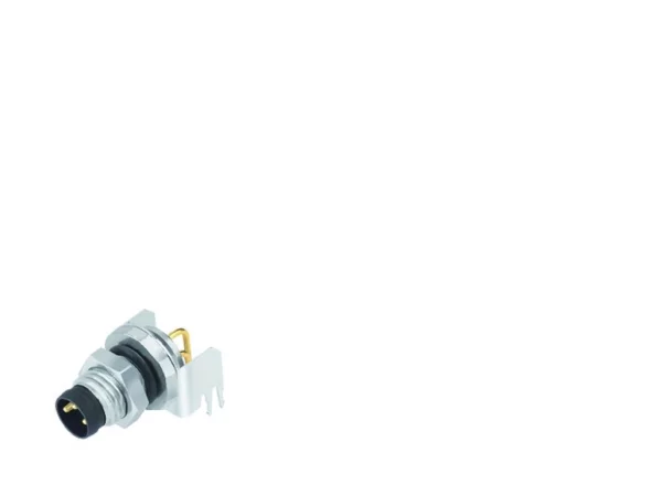 Male angled panel mount connector