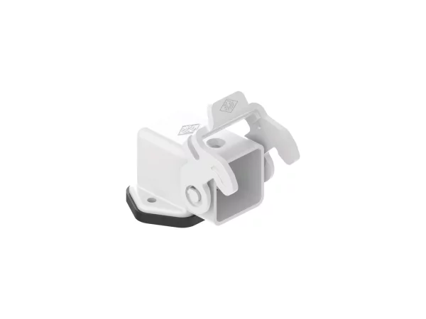 bulkhead mounting housing, angled, size 21.21, CK plastic, 1 lever