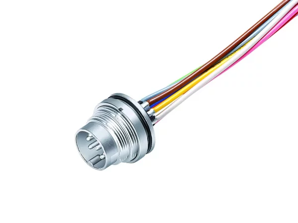 Male panel mount connector