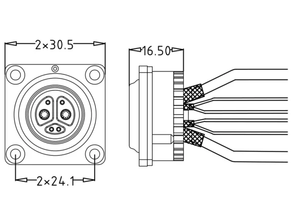 Female panel mount 