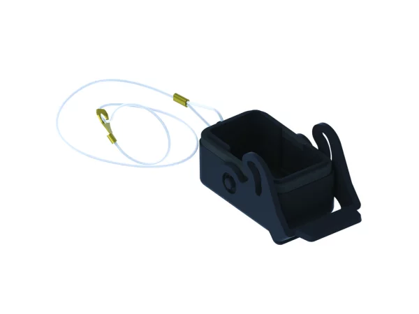 protection cover, MIXO ONE, plastic, 1 lever, gasket, for MIXO inserts, loop, black