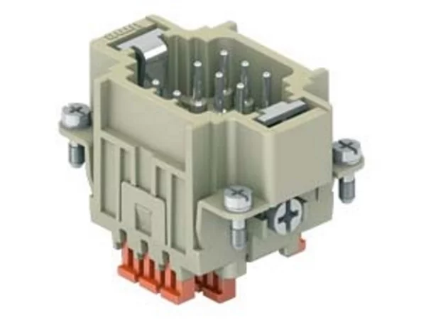 male insert, size 44.27, 9p+PE, silver, SQUICH, 10A, 400V