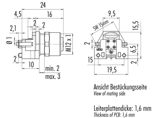 Female receptacle