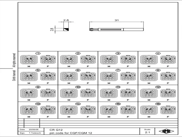coding element, plastic, 16 coding possibilities, for inserts CQ12