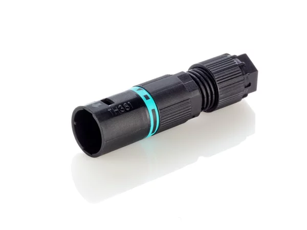 Micro plug connector saferlock screw