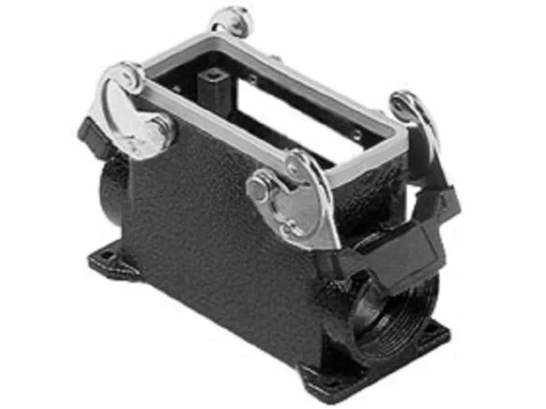 surface mounting housing, high, size 77.27, W-TYPE alu, 2 levers, 1xM32 side