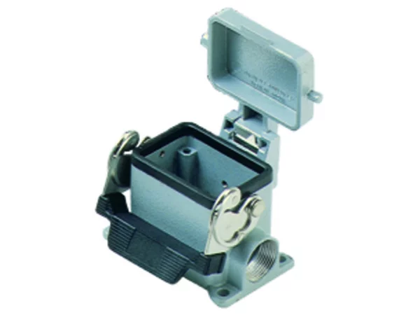 surface mounting housing, size 44.27, C-TYPE alu, 1 lever, 1xPG16 side, cov.