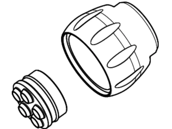 single wire seal for contacts 4+PE, panel mount connectors