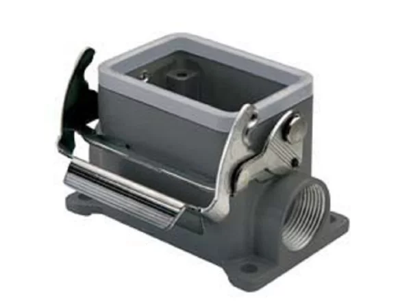 surface mounting housing, high, size 44.27, E-Xtreme alu, 1 lever, 2xM40 side
