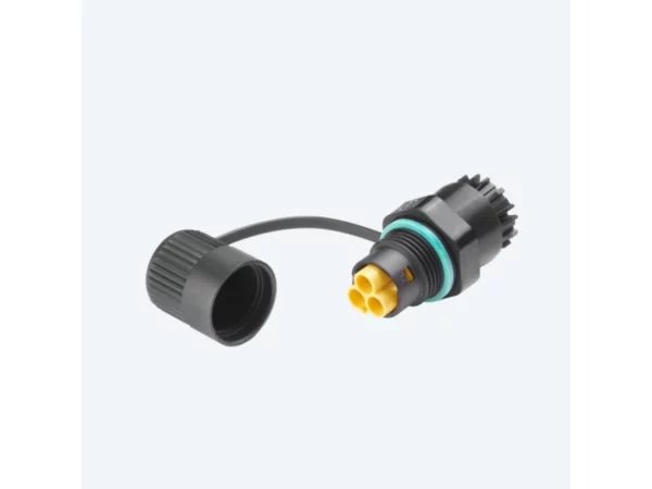 Mini plug connector panel-mounted