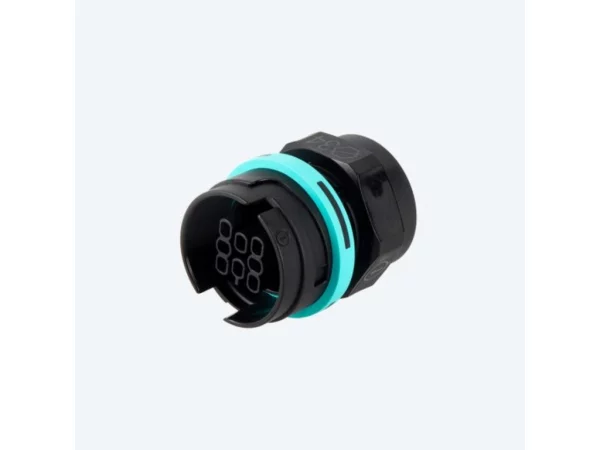 Socket connector panel-mounted 8p screw M28