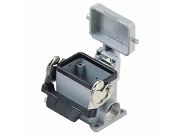 surface mounting housing, high, size 44.27, C-TYPE alu, 1 lever, 1xM40 side, cover metal