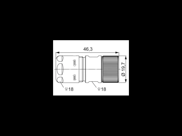 Straight Connector, Female Thread