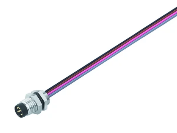 Male panel mount connector