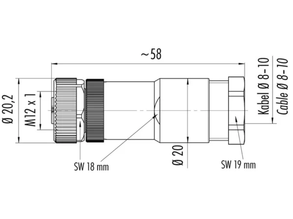 Female cable connector