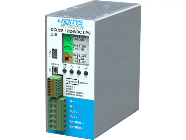 High Performance DC-UPS Unit Din-Rail DC-UPS 12;24 Vdc 20 A