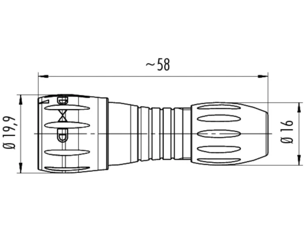 Male cable connector