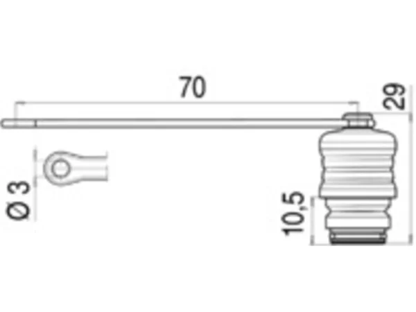 Protection cap for male panel mount connector
