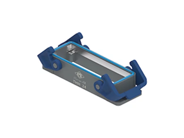 bulkhead mounting housing, size 104.27, T-TYPE /H plastic, 2 levers, PE-jumper