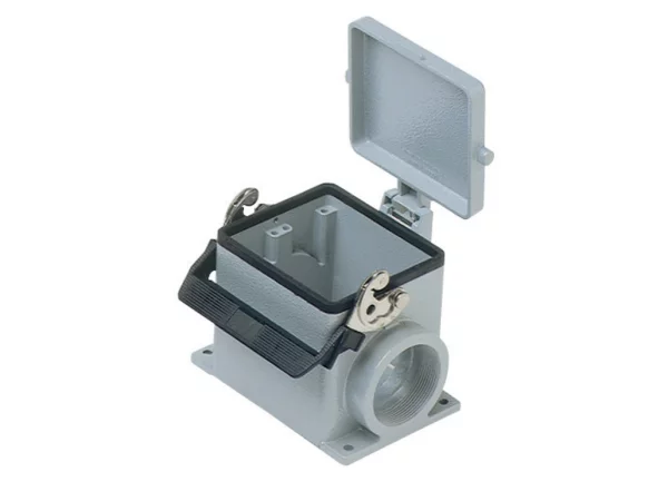 surface mounting housing, size 77.62, C-TYPE alu, 1 lever, 2xPG42 side, cov.