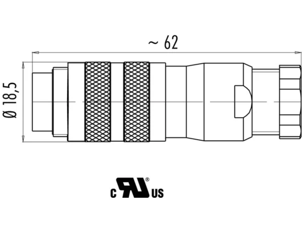 Male cable connector
